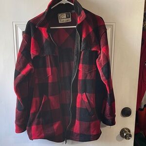 Polo by Ralph Lauren Men's Red and Black Plaid Jacket